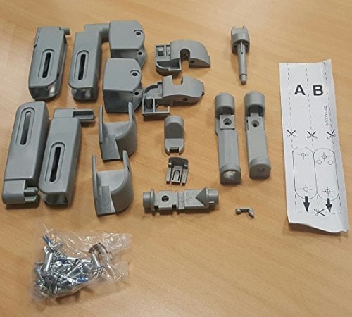 BabyDan Flexi Fit Wood Fittings Kit - Grey - Human - Infant, Toddler, Kid - Pressure Mount