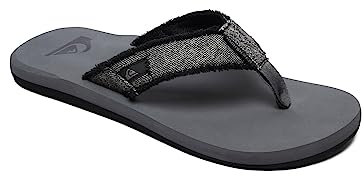 Quiksilver Herren Monkey Abyss Sport Sandalen, Grau Grey Black Grey Xsks, 43 EU