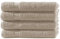 4X Handtuch | Beige | 100% Baumwolle Frottier | Oeko-TEX® Standard 100 | Premium Qualität 500 g/m²