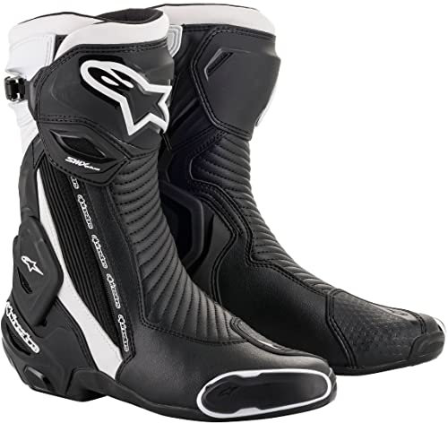 Alpinestars Stivali da moto Smx Plus V2 Black White, Nero/Bianco, 37
