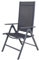 Chicreat Korfu Klappstuhl aus Aluminium, Grau, 67 x 59 x 113 cm