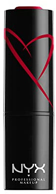 NYX Professional Makeup Lippenstift mit Satin-Finish und ultra-gesättigter Farbe, Shout Loud Satin Lipstick, Wife Goals (Rot)