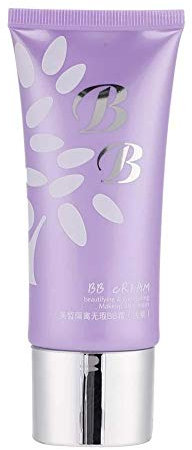 Crema BB per Il Trucco, Crema Sbiancante Impermeabile Schiarente Sbiancante, Correttore Base Idratante per Il Trucco Della Pelle per Viso -60g(1# Viola chiaro)