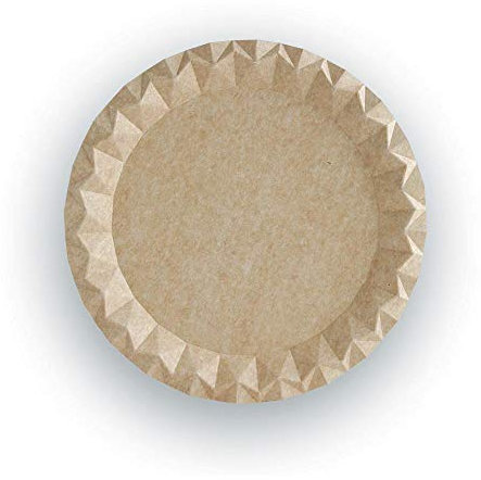 TELEVASO - 600 uds - Platos llanos redondos 230 mm cartón kraft ecológico - Desechables, reciclables y compostables - Ideal para fiestas, cumpleaños, bares, restaurantes, eventos, catering