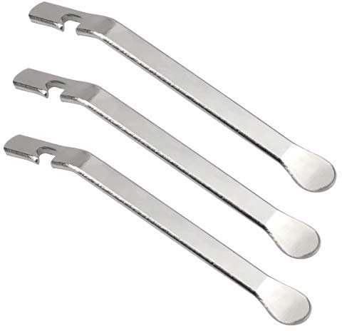 Jinlaili 3PCS Palancas de Neumáticos para Bicicletas, Palancas Neumatico Bicicleta Acero, Herramienta de Metal Palanca, Palanca Motocicleta De La Bicicleta para Reparación de Neumáticos de Bicicleta