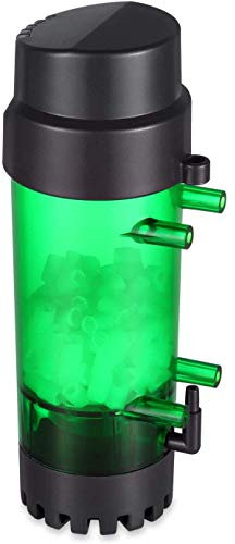 QANVEE LH300 Filtro di alimentazione per acquario, filtro in spugna per acquario, letto con filtro a bolle K, filtro fluido per la pulizia di serbatoi di acqua