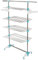 FACILITYS - Étendoir Linge Intérieur - Séchoir à Linge Pliable, 172 x 67 x 168 cm, Étendage 30 m - Pieds Rabattables à 6 roulettes - Étendoir à Linge en Acier Inoxydable - Format Familial