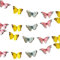 Talking Tables 5m (16ft) Small 3D Butterfly Garland Bunting | Pastel Birthday Decorations | Supplies for Kid's Party, Woodland Fairies Theme, Girls Bedroom Accessories, 5 metres