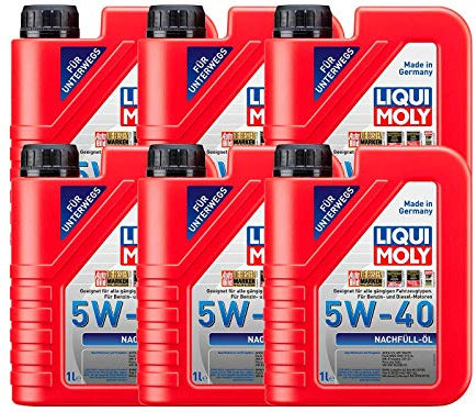 ILODA 6X Original Liqui Moly 1L Nachfüll-Öl 5W-40 Motoröl Motorenöl Motoroil Oil 1305