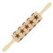 Fackelmann 3154250 Rouleau à pâtisserie en bois, rouleau de pâtisserie à motifs étoiles de Noël, Bois, 40 x 6 cm
