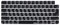 XSKN Tastaturabdeckung aus Silikon für Apple iMac M1 Chip Magic Keyboard mit Touch ID A2449 mit Sperrschlüssel A2450 Tastatur (EU- und US-Version Hebräisches Schwarz)