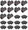 Create idea 20x 1/2 Pouce Coude Tee Combo Ensemble Rétro En Fonte Malléable Raccords De Tuyaux Filetés Pour Tuyau Porte-Serviettes Étagères Vêtements Airer Meubles Accessoires Décoratifs