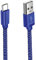 USB C Cable Fast Charging Type C Cable 3A Compatible with Samsung Galaxy S10 S9 S8 Plus Note 9 8, Huawei, Moto Z Z2, LG V30 V20, Nylon-Braided-Blue (3M)