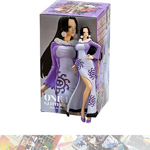 Boa Hancock [Winter Style Ver.B]: 25 cm Glitter & Glamours Statue Figur gebündelt mit 1 O.P. Sammelkarte (18105)
