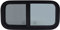 Ventana de RV, 600x300mm Ventana de Camper Ventana de RV con Pantalla, Vertical U Horizontal Deslizante, Vidrio Templado Tintado, RV Ventana de Reemplazo para los Campistas, Remolques