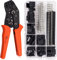 Taiss 600 Stück crimpzange stecker set SN-28B, Crimping Tool JST 2.54 mm 1/2/3/4/5/6/7 Pin Gehäuse Verbinder,crimpzange für AWG 28-18 SN-28B