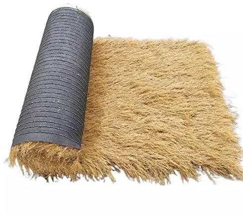 Teja de Simulación de Paja, Paja SintéTica de Plástico Tipo Alfombra PE, CéSped Artificial de Paja Plástico, Techo de Paja Palma Mexicana, para Decoración de Paredes Gazebos Patios Jardines ( Size : 1