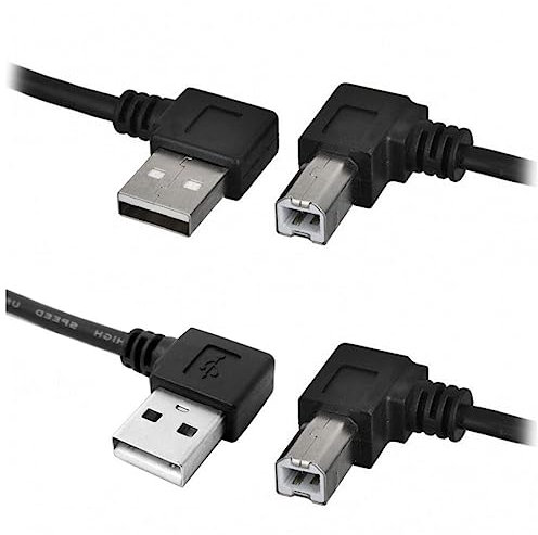 chenyang Cavo per stampante e scanner da USB 2.0 a USB tipo B, per stampante e scanner, angolo di 90 gradi, 100 cm