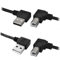 chenyang Cable USB 2.0 a USB tipo B para impresora escáner, ángulo de 90 grados, 100 cm
