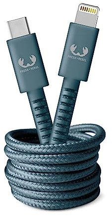 Fresh 'n Rebel 00214995 USB-C - Lightning Ladekabel 'Fabriq' 2,0 Meter Dive Blue