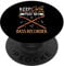 Reste calme - je joue de la flûte à bec basse PopSockets PopGrip Adhésif