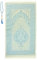 Prien Gebetsteppich Muslim mit Tesbih | Seccade mit Gebetskette | Gebetsmatte Islam für Frauen | Islamische Teppich Geschenke Set für Männer | Prayer Mat Geschenk Gebet Ramadan Namazlik (Himmelblau)