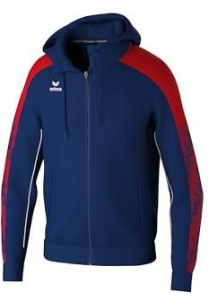 Erima Giacca da allenamento EVO STAR con cappuccio (1032404) Uomo, new navy/rosso, S