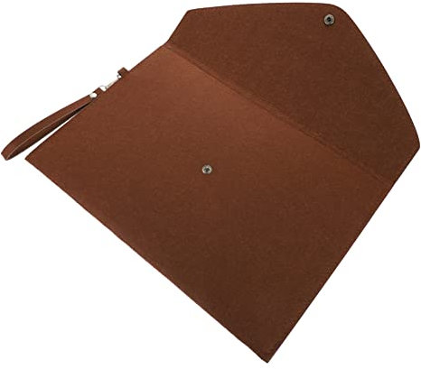 MAGICLULU Dokumententasche Aus Filz Aufbewahrungstasche Reißfeste Aktenordnertasche Reise-businesstasche Mit Knopfverschluss Organisiert Dokumente