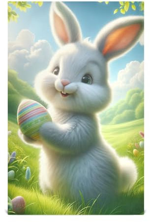 RPLIFE Osterhasen-Lappen und Handtücher, 71,1 x 45,7 cm, dekorative Handtücher für die Küche, niedliche Geschirrtücher für die Küche