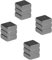 Floordirekt Magnete stark 12 Stück Neodym Magnet extra stark für Magnettafel, Whiteboard, Glasboard, Mini Kühlschrankmagnete starker Halt 10x10x4mm Quader, Silber