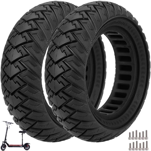 10×3 Vollgummireifen 255X80(80/65-6) Solide Reifen für Kukirin G3 Pro | Kukirin G2 Max/Joyor y8-s/Joyor s5/Joyor S10-S/iENYRID M4 PRO S+ Elektroroller Anti-Rutsch Pannensicher