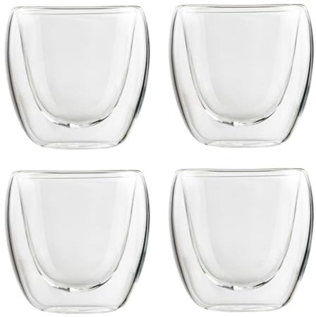 Espresso Glas 80ml 4er Set doppelwandig