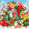 Christmas Balloon Arch Kit 138Pcs Red Green Gold Silver Balloon Garland with Elk Reindeer Xmas Tree Candy Cane Explosion Star Foil Balloons for Winter Holiday New Year Wonderland Party Decorations