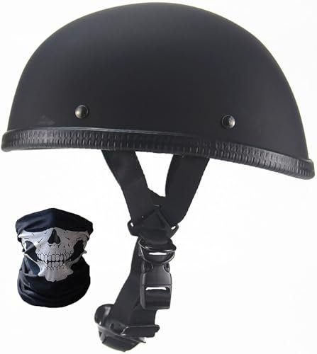 Retrò Mezzo Casco Da Moto Portatile Jet Casco Scodella DOT/ECE Omologato Sicurezza Estivo Mezzo Casco, Adulti Metà Aperto Faccia Casco Da Motociclista Scodella Caschi Cromwell 2,XXL=63-64CM