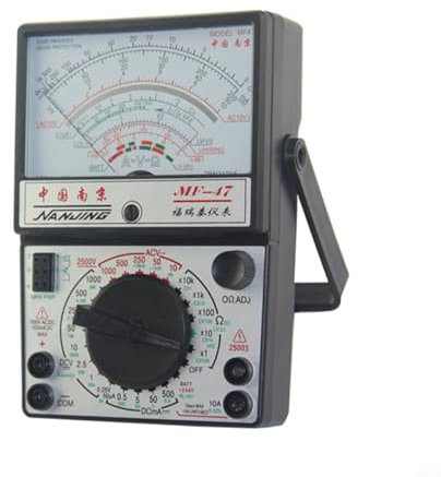 Aprilsunnyzone MF47, voltmetro analogico amperometro, ohmmetro digitale, multimetro tester batteria tester con display per leggere per una rapida analisi elettrica
