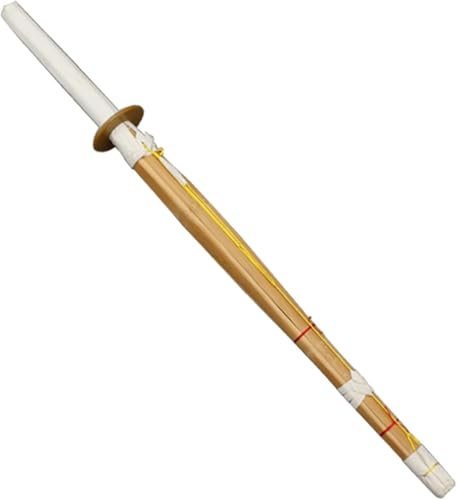 STUYKDIA Espada samurái de bambú Natural, Espadas de práctica de Kendo de Madera, Katana Japonesa de Madera Hecha a Mano para Entrenamiento, Regalos, cosplay-1PC||80CM
