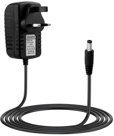 12V 3A Power Supply Adapter AC 100-240V 50-60HZ to DC 12V 3Amps 36W UK Converter Adapter 5.5mmx2.1mm Driver Transformer Wall Charger for CCTV Security Camera, LED Strip Lights, LCD Monitor 1M Cable