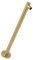 Milano Otto Wall Mounted Round Fixed Shower Head Arm - Brushed Brass