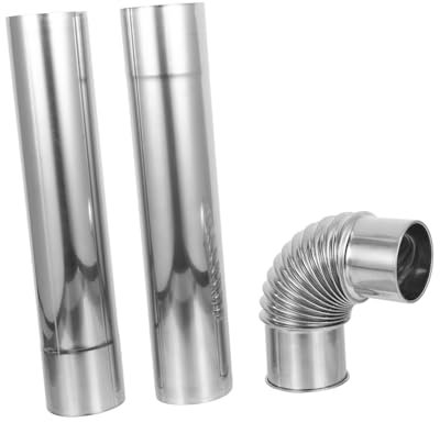 SEWOART Edelstahlkaminrohr Für Campingöfen Zeltofen-rauchrohr Outdoor-ofenrohr-verlängerung Edelstahl-abzugsrohr Für Holzöfen Kaminrohr Außenbereich