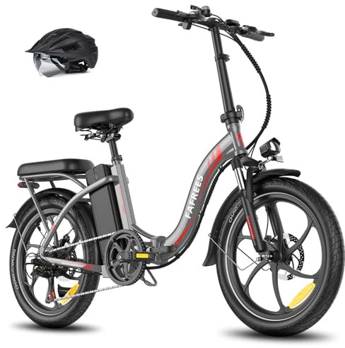 Fafrees 2025 F20+ E Bike Klapprad 20 Zoll für Erwachsene [ Offiziell ] Herren Ebike Damen Fatbike 20AH/720Wh Akku, Elektrofahrrad 250W, E Mountainbike 25km/h 140kg (Grau)