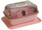 MagiDeal Hamster House Hamster Porte Case Habitat Guinée Pig Sleeping Cage Hamster Carrier Carrier Cage pour Chinchilla Mouse Small Pet Hamster, Rose, 37cmx25cmx18cm