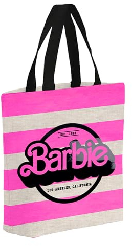 Barbie Tragetasche, Umhängetasche, Reisetasche, Einkaufstasche, Strandtasche, Geschenk für Frauen und Jugendliche