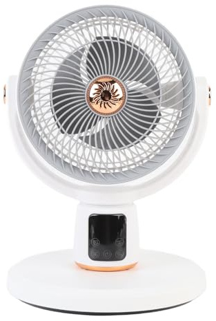 Denash Fan for Bedroom, USB Rechargeable Oscillating Standing Fans with Remote Control, 12h Timer 12 Speeds Type C Pedestal Fans for Bedroom Living Room