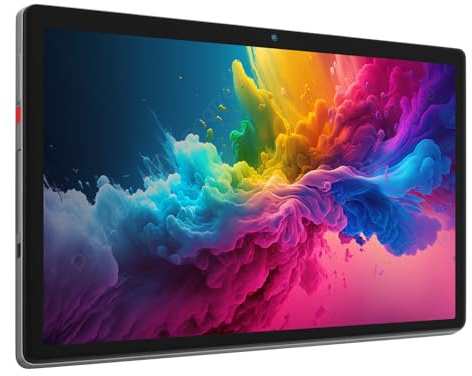 Tablette Android, tablette 10 pouces, 6 Go + 64 Go (extensible jusqu'à 128 Go), tablette Android avec Bluetooth 5.2, Wi-Fi 6, double caméra, batterie 5000 mAh, écran tactile HD 1280 × 800 (gris)