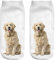 Ferocity Lustige Socken Sneaker Halbsocken Strümpfe Sportsocken Füßlinge mit Motiv 3D Dog 2 [001]