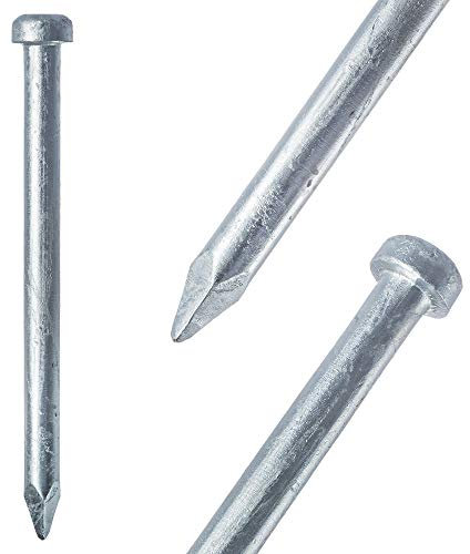 IGEL Bundeswehr-Erdnagel: 30 cm lang mit geschmiedetem Kopf, verzinkter Stahl, VG95519 D=20mm; L=300mm, für Zelte und Camping