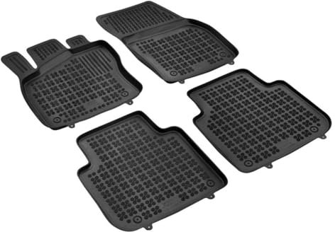 AZUGA Hohe Gummi Fußmatten passend für Skoda Kodiaq ab 2017-11/2023/VW Tiguan Allspace ab 2017/Seat Tarraco ab 2019 AZ10300333