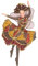 Weihnachten Ballerina Elfe Tänzerin Deko Baumschmuck Anhänger Ostern Christbaumschmuck braun-Gold 15 cm