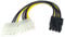 Aukson R38 8-Pin PCIe Stromkabel - 2X 4-Pin Molex zu PCI-E Adapter, 15 cm - Hochwertiger Grafikkarten Stromadapter für Stabile Leistung