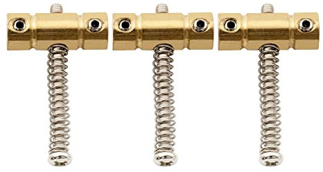 Musiclily Pro 10,8mm Sellette Ponte in Ottone Sella per Chitarra Elettrica Tipo Tele (Set di 3)